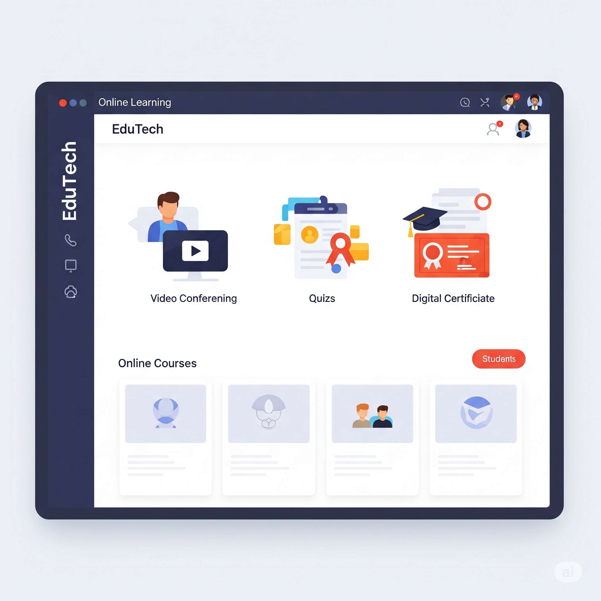 Portal Pembelajaran Online EduTech
